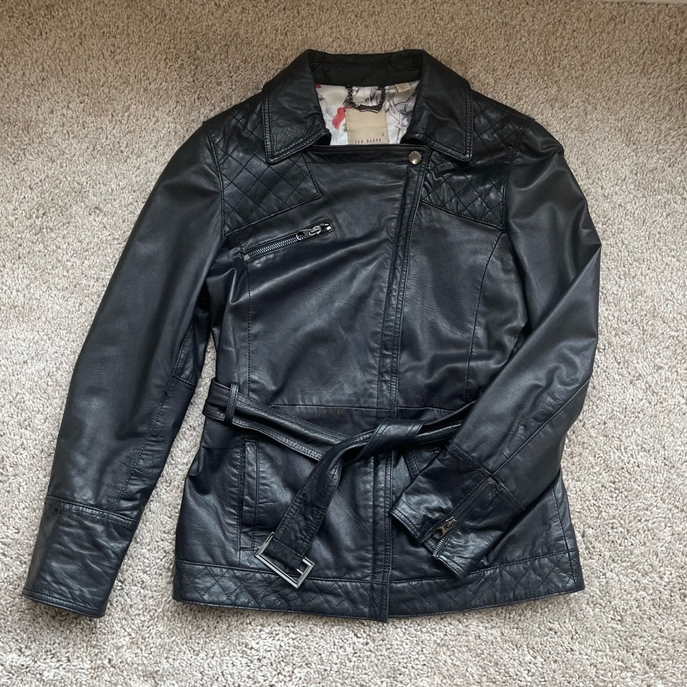 Leather Ted Baker Jacket